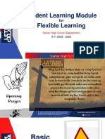 Student Learning Module Flexible Learning: Senior High School Department