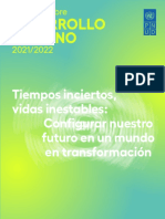 PNUD Informe Desarrollo Humano 2021-2022