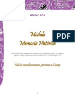 Módulo Memoria Histórica: Unidad Dos