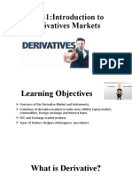 Unit-1:Introduction To Derivatives Markets: Dr. C. Vijendra