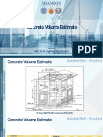 Concrete Volume Estimate: Adu Civil Engineering Faculty