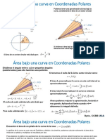 Área Bajo Una Curva en Coordenadas Polares