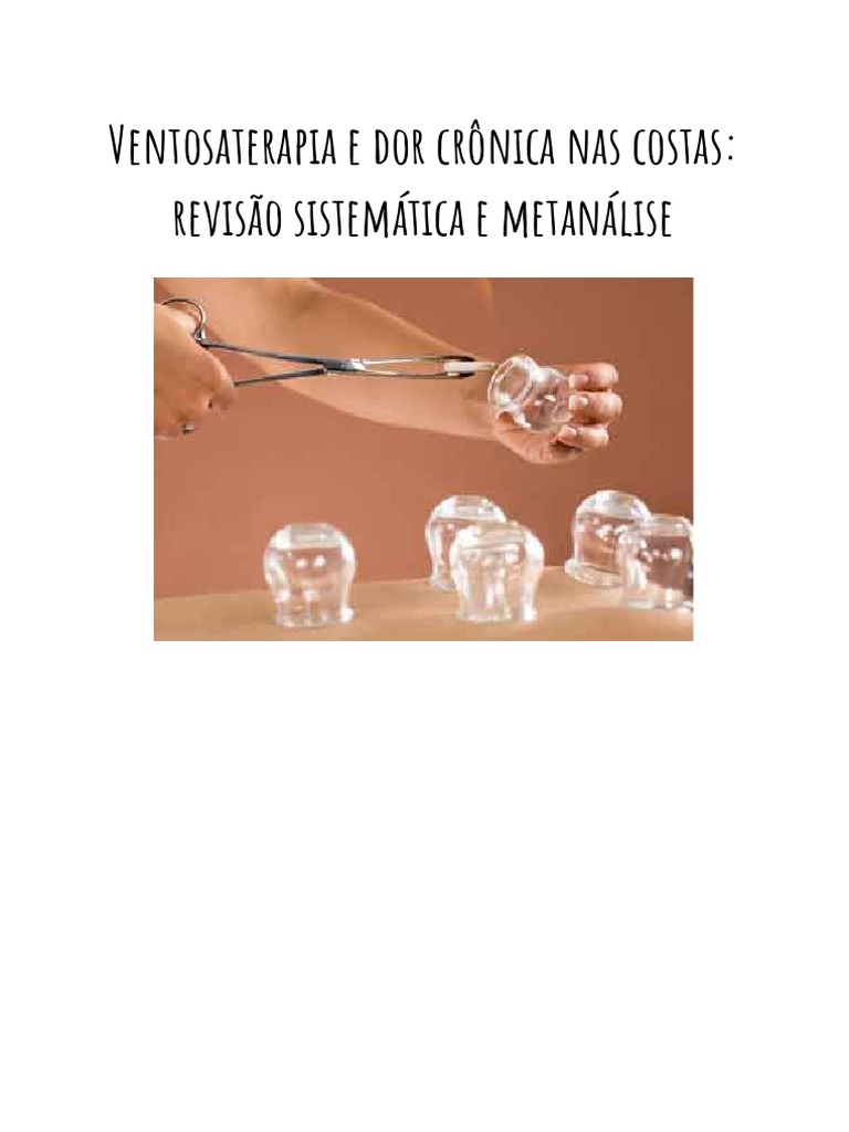 Ventosaterapia e dor cr nica nas costas revis o sistem tica e