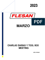 Charlas Diarias y Tool Box Meeting - Marzo