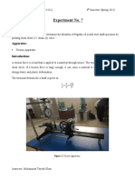 Torsion Test to Determine Modulus of Rigidity