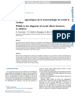 Pièges Diagnostiques de La Traumatologie Du Coude Le L'enfant Pitfalls in The Diagnosis of Occult Elbow Fractures in Children