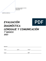 Evaluación Diagnóstica Lenguaje Y Comunicación: 7° Básico 2023