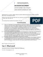 Ian J. Macleod: Decision Document