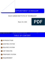 Hospital Appointment Scheduler: Rajiv Gandhi Institute of Technology