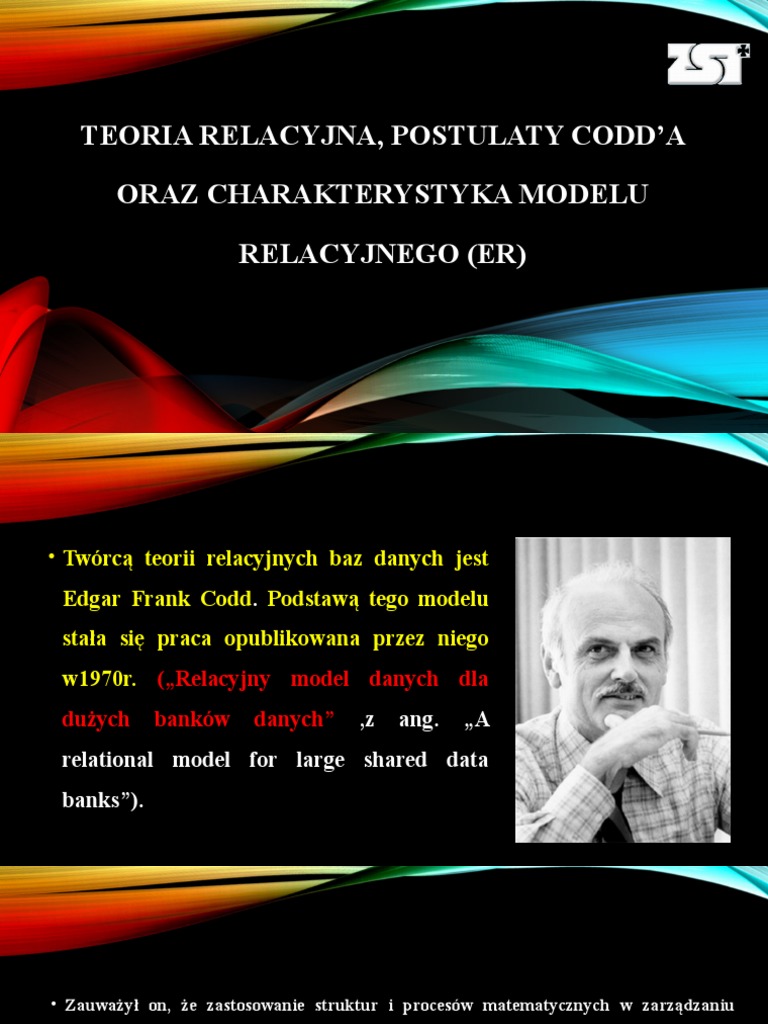 SQL 6-8. Teoria Relacyjna, Postulaty Codd'a Oraz Charakterystyka Modelu ...