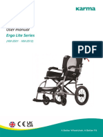 Ergo Lite Series wheelchair user manual
