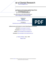 Journal of Dental Research: Impact of Curing Protocol On Conversion and Shrinkage Stress