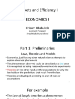 Markets and Efficiency I Economics I: Chisom Ubabukoh