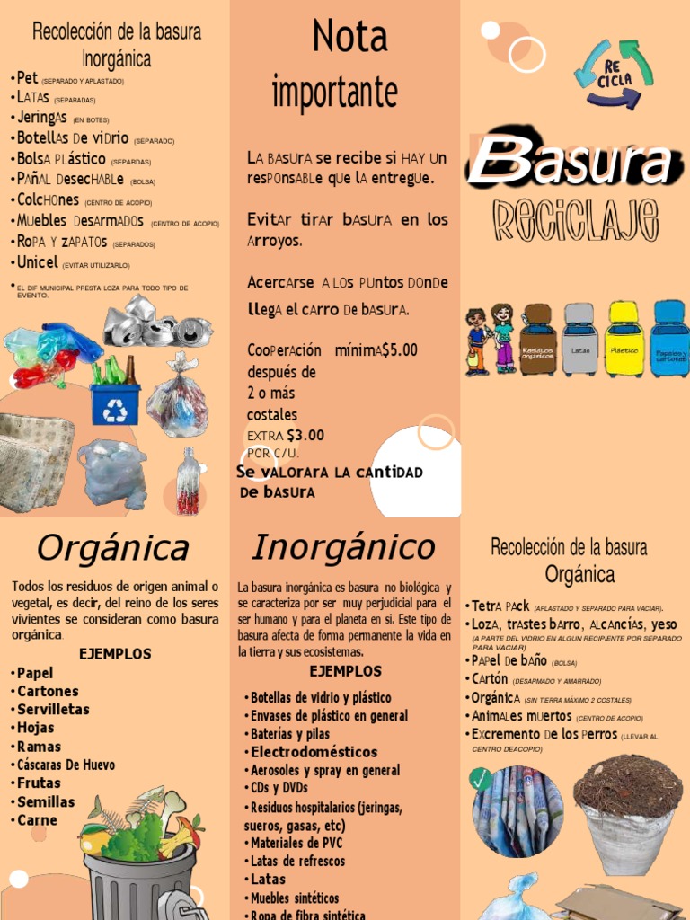 Ejemplos de Basura Orgánica e Inorgánica | PDF | Residuos | El plastico