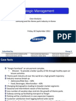 Case Analysis Strategic Management Samsung and the Theme Park Industry in Korea [download to view full presentation]