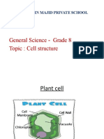 General Science - Grade 8 Topic: Cell Structure: Ahmad Bin Majid Private School