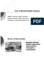 Introduction To Mental Health Literacy