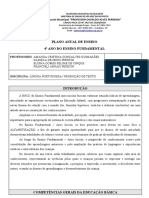 Plano Anual de Ensino 4º Ano Do Ensino Fundamental: Escola Municipal "Professor Osvaldo Alves Ferreira"