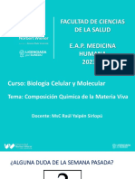 Semana 2 - 2023.composicion Quimica de La Materia Viva