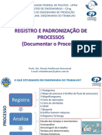 Registro E Padronização de Processos (Documentar o Processo)