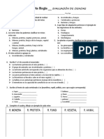 Evaluacion 2 C.naturales - Reinos