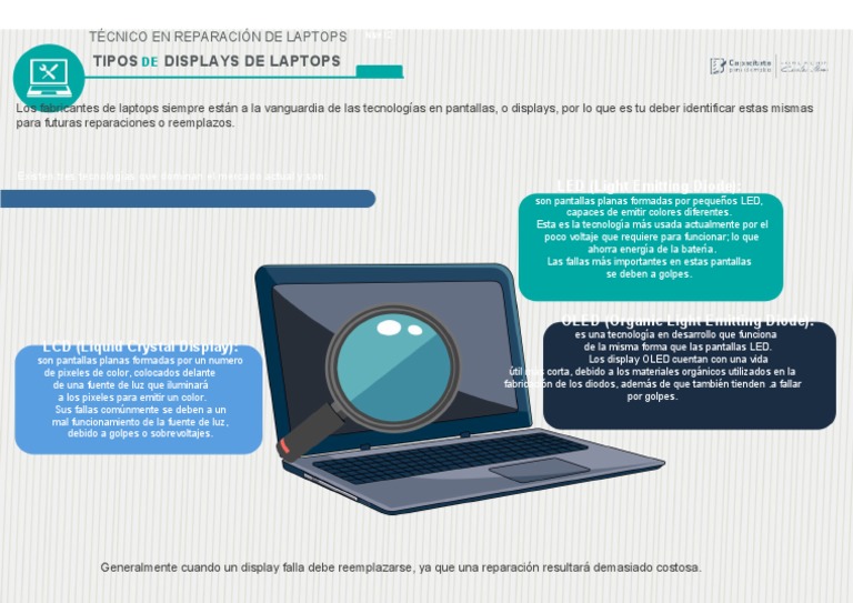 Tipos de Displays de Laptops | PDF | Pantalla de cristal líquido ...