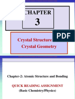 Crystal Structure and Crystal Geometry