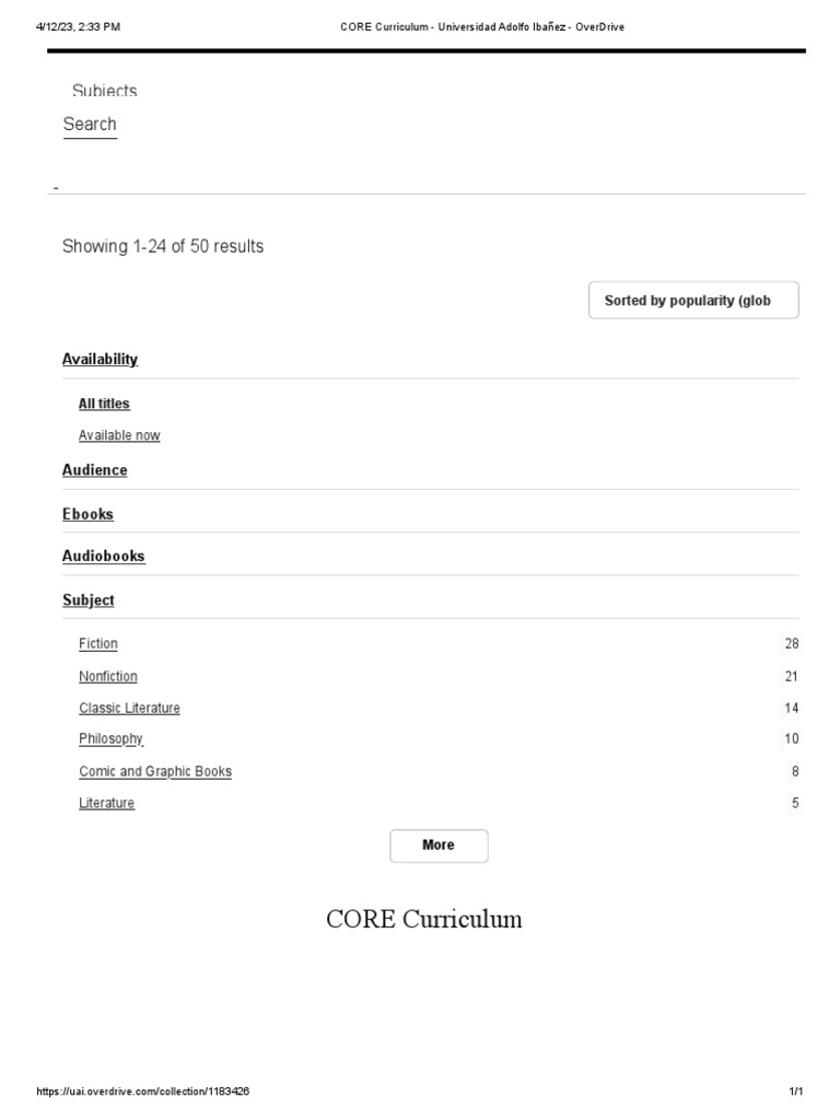 Open Curriculum Vs Core Curriculum