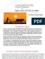 Farmers' rights under PPVFR Act