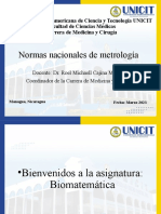 Normas Nacionales de Metrologia. Dr. Cajina 2023