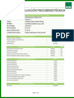 Informe Evaluación Psicosensotécnica: 0004450640 Folio