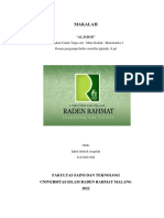 Makalah: Diajukan Untuk Tugas Uts: Mata Kuliah: Matematika I Dosen Pengampu:bella Cornellia Tjiptady. S.PD