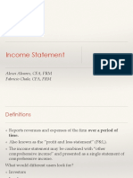Income Statement: Alexei Alvarez, CFA, FRM Fabricio Chala, CFA, FRM