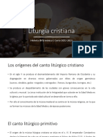 Liturgia Cristiana: Historia de La Música I. Curso 2022-2023