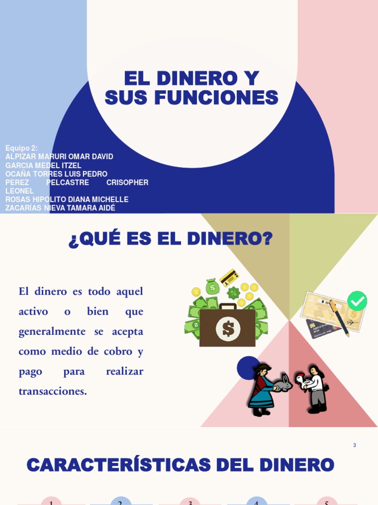 Equipo 2 - El Dinero y Sus Funciones | PDF | Tipo de cambio | Moneda