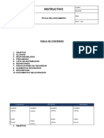 Instructivo: Tabla de Contenido