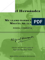 Miguel Hernández: Poesía Completa (Muestra)