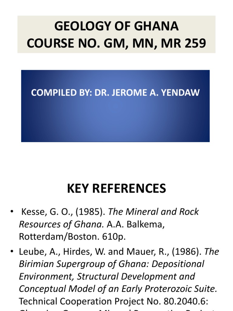 Birimian Supergroup Geology in Ghana | PDF | Sedimentary Rock | Rock ...