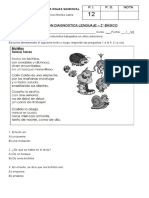 Evaluación Diagnótica 2° Básico