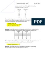 Exercise1: Suppose The Memory Cells at Addresses 00 Through 05 in The Machine