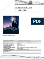 Ficha Del Estudiante 2022 - 2023 .: Datos Informativos