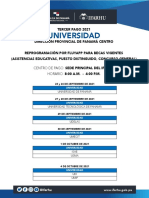 Universidad: Centro de Pago: Horario