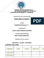 Datos Informativos Analisis Clinico Jessenia Cacao