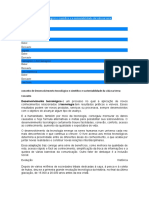 Desenvolvimento Tecnológico e Científico e A Sustentabilidade Da Vida Na Terra