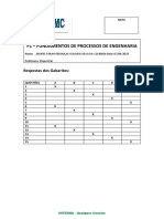 p1 - Fundamentos em Processos de Engenharia