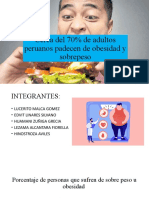 Cerca Del 70% de Adultos Peruanos Padecen de Obesidad y Sobrepeso