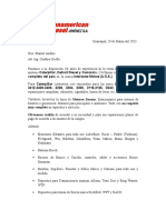 Carta de Presentacion Formato 2023