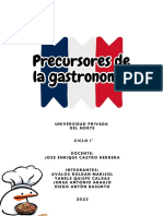 Precursores de La Gastronomía Precursores de La Gastronomía: Universidad Privada Del Norte