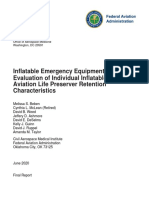 Inflatable Emergency Equipment II: Evaluation of Individual Inflatable Aviation Life Preserver Retention Characteristics
