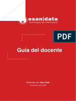 Guía Del Docente: Elaborado Por: Esan Data